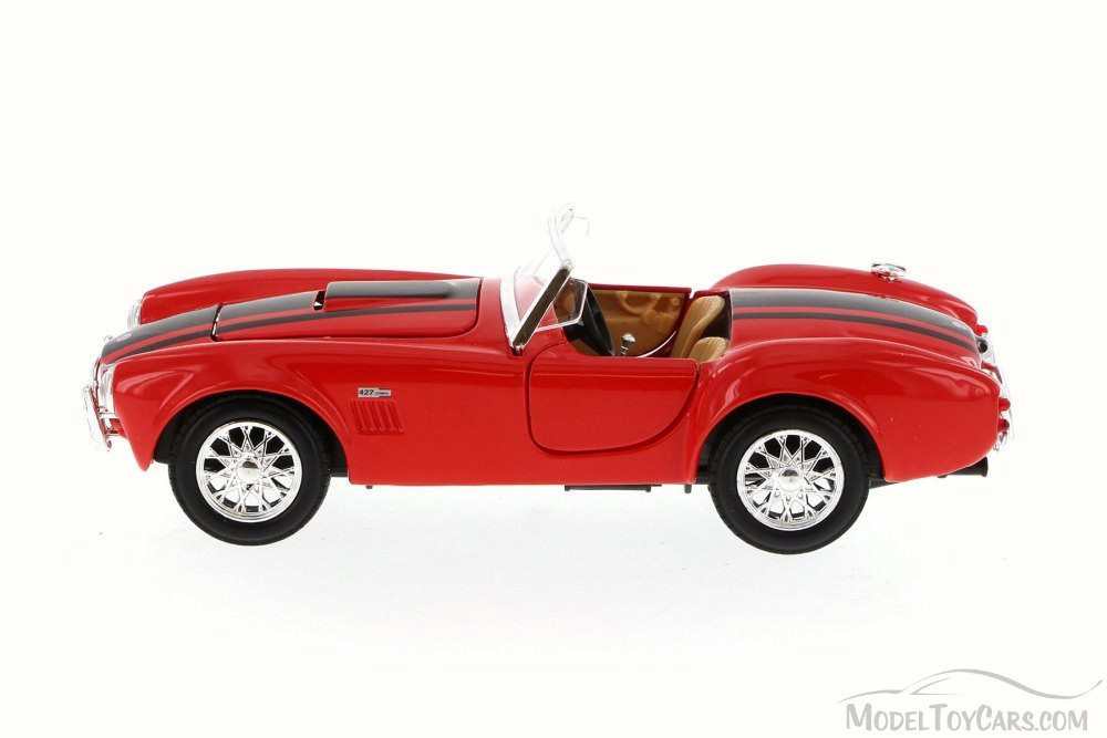 1965 Shelby Cobra 427 Convertible, Red - Maisto 31276 - 1/24 Scale Diecast Model Toy Car