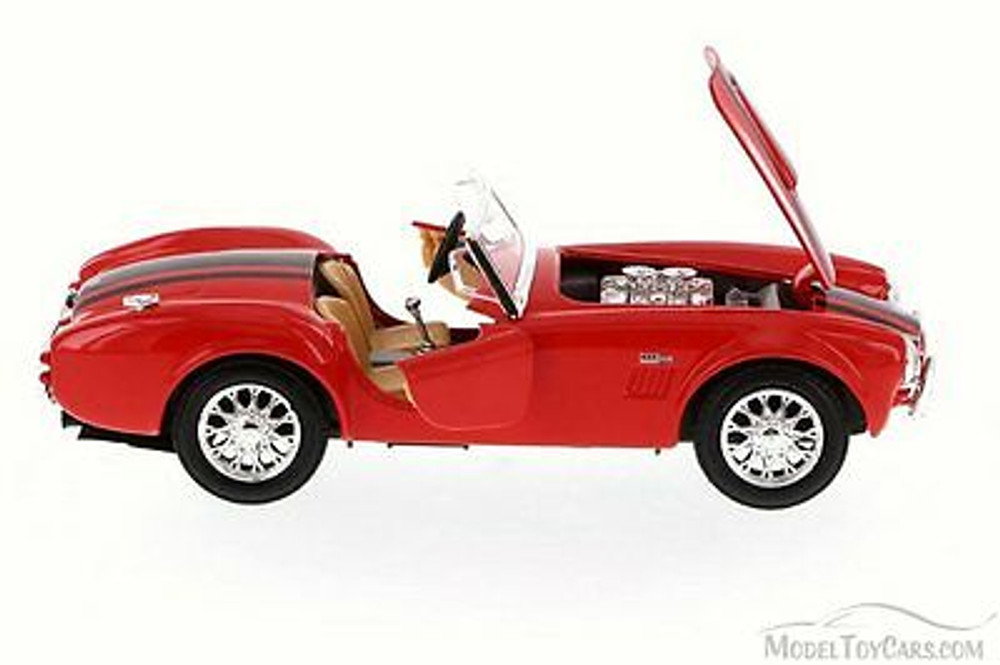 1965 Shelby Cobra 427 Convertible, Red - Maisto 31276 - 1/24 Scale Diecast Model Toy Car