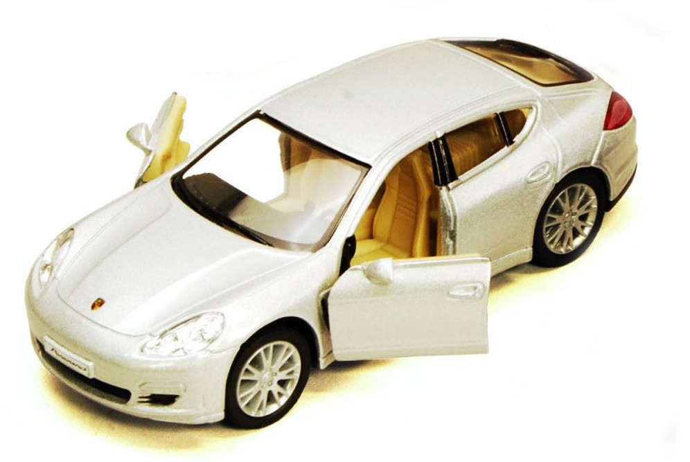 Porsche Panamera S, Silver - Kinsmart 5347D - 1/40 scale Diecast