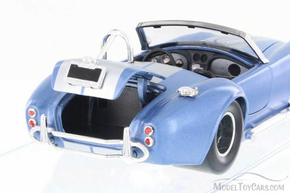 1965 Shelby Cobra 427 S/C Convertible, Blue - JADA Toys 97674PD - 1/24 Scale Diecast Model Toy Car (Brand New, but NOT IN BOX)