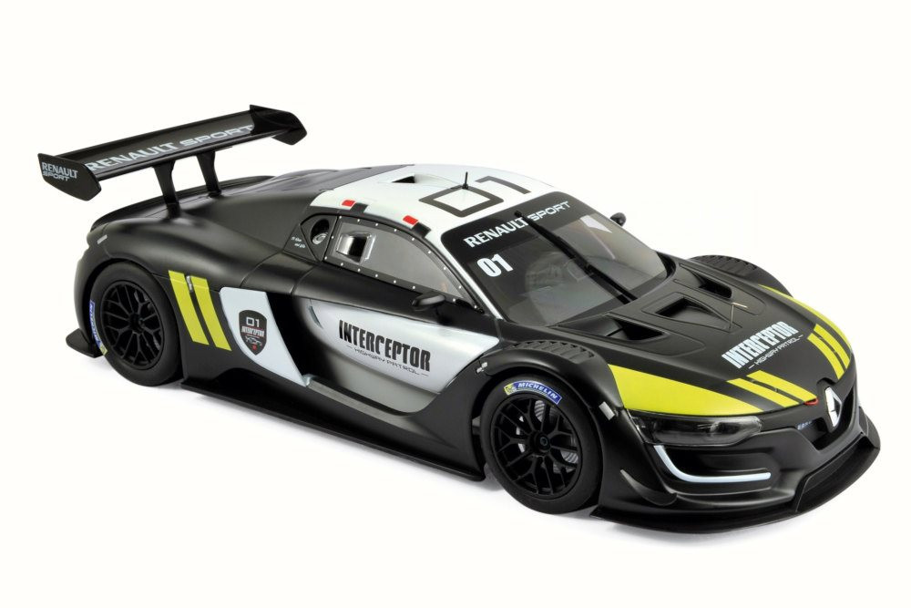 2016 Renault R.S. 01 Interceptor Jean Ragnotti, Black, Yellow and White - Norev 185137 - 1/18 Scale Diecast Model Toy Car