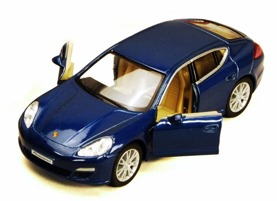 Porsche Panamera S, Blue - Kinsmart 5347D - 1/40 scale Diecast