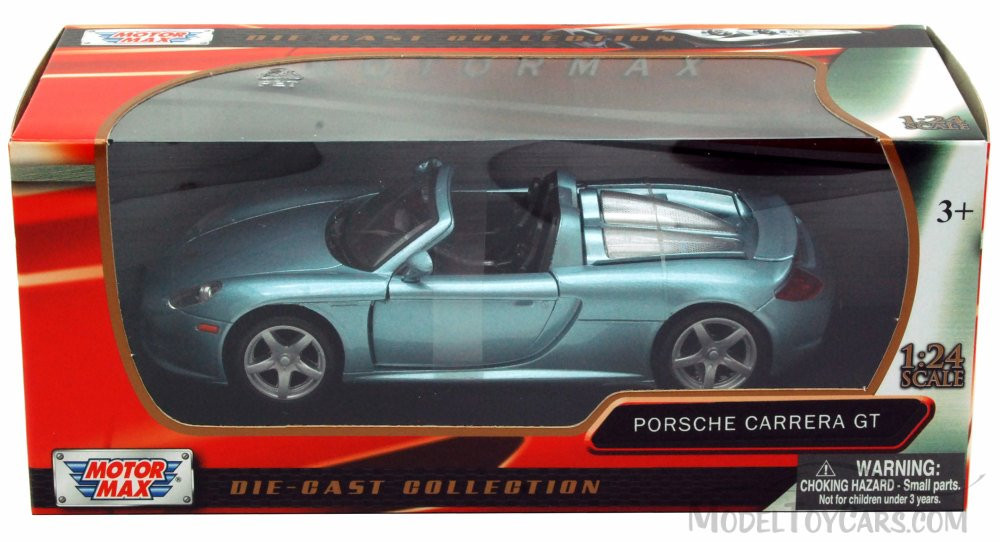 Porsche Carrera GT, Dark Silver - Motormax 73305 -1/24 scale Diecast Model  Toy Car