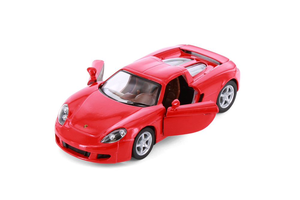 Porsche Carrera GT, Red - Kinsmart 5081D - 1/36 scale Diecast Car