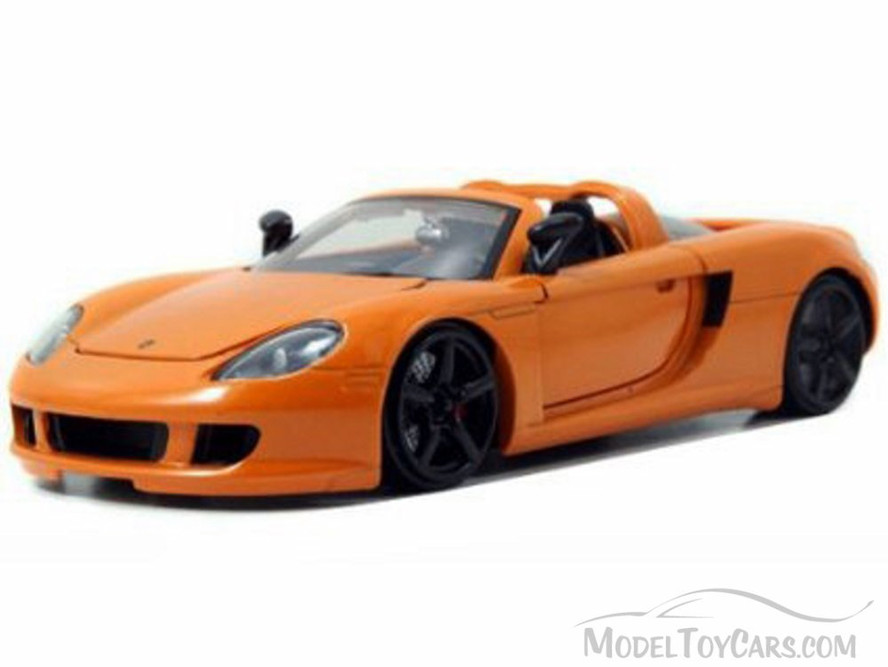 Porsche Carrera GT convertible, Orange - Jada Toys 96955 - 1/24 scale Diecast Model Toy Car