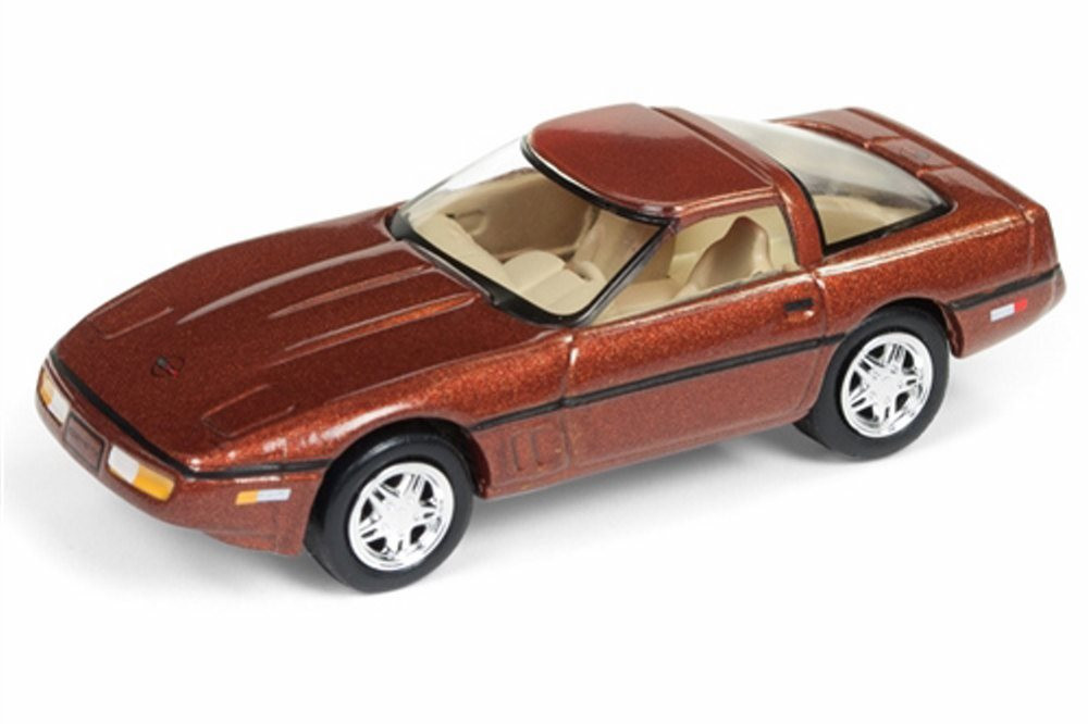 1988 Chevy Corvette, Dark Bronze Metallic - Round 2 JLMC014/48B - 1/64 Scale Diecast Model Toy Car
