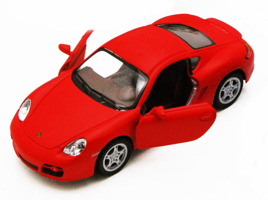 Porsche Cayman S, Red - Kinsmart 5371D - 1/34 scale Diecast Model
