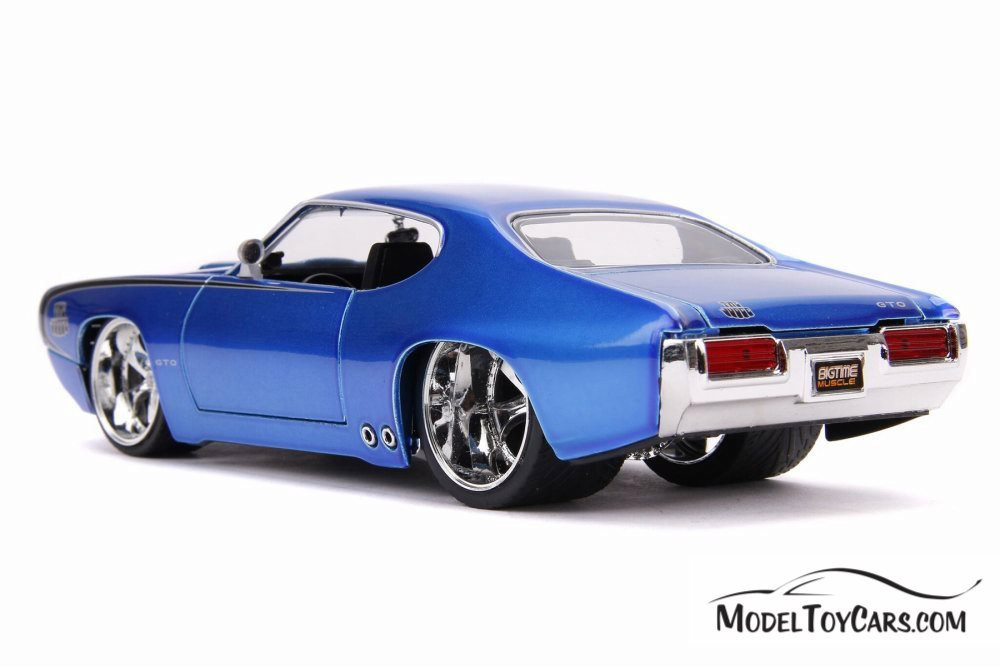 1969 Pontiac GTO Judge Hardtop, Blue - Jada 31667 - 1/24 scale Diecast  Model Toy Car