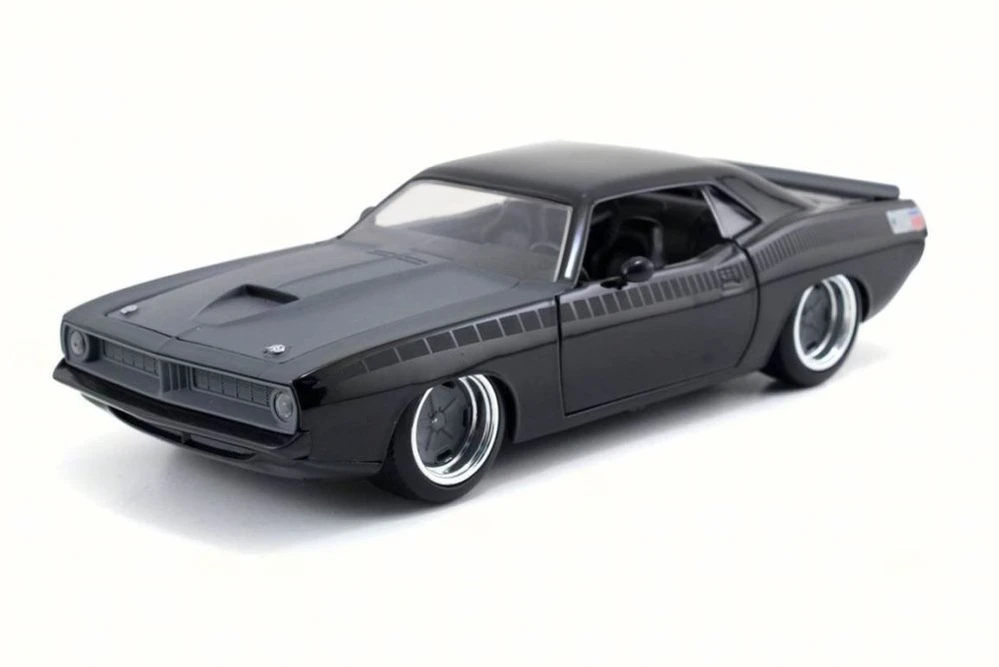 Letty's Plymouth Barracuda, Black - Jada 97195 - 1/24 Scale Diecast Model Toy Car
