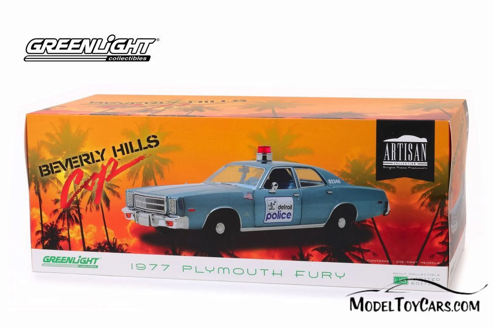 Greenlight 1/24 - 1977 Plymouth Fury - Beverly Hills Cop (84122) Neuve