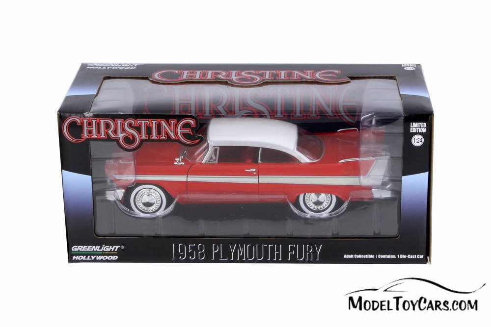 1958 Plymouth Fury, Christine - Greenlight 84071 - 1/24 Scale Diecast Model Toy Car