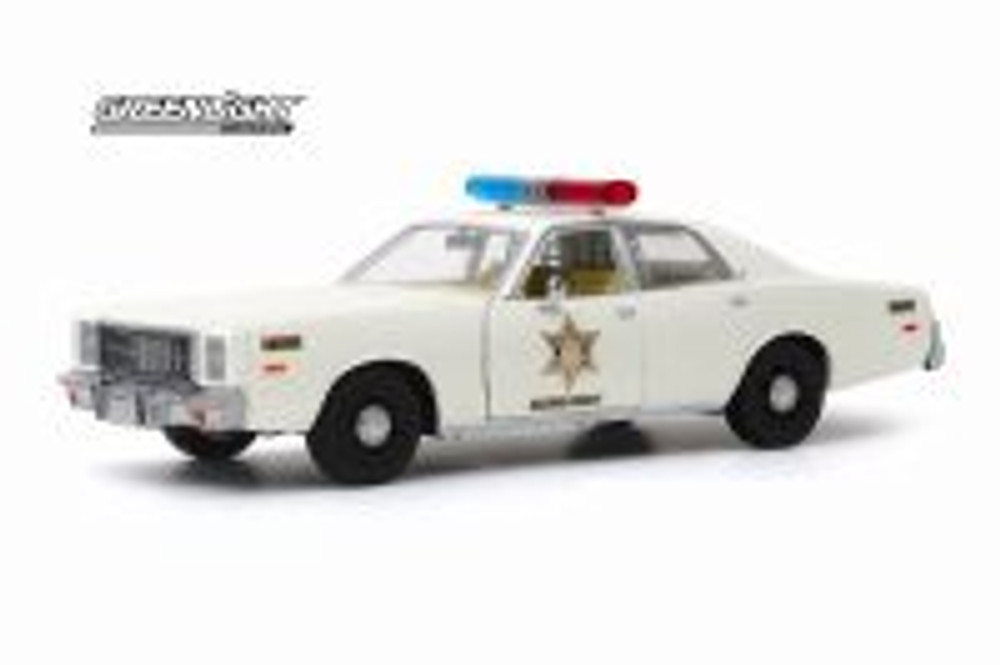 1977 Plymouth Fury, Hazzard County Sheriff - Greenlight 84095 - 1/24 scale Diecast Model Toy Car