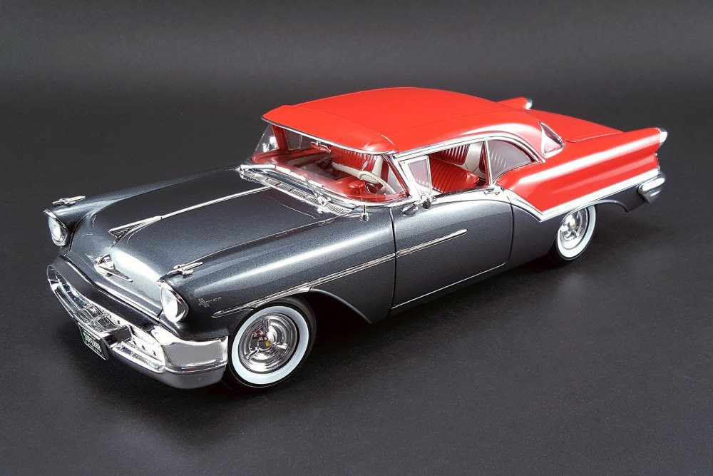 1957 Oldsmobile Super 88 Hard Top, Charcoal Grey/ Festival Red