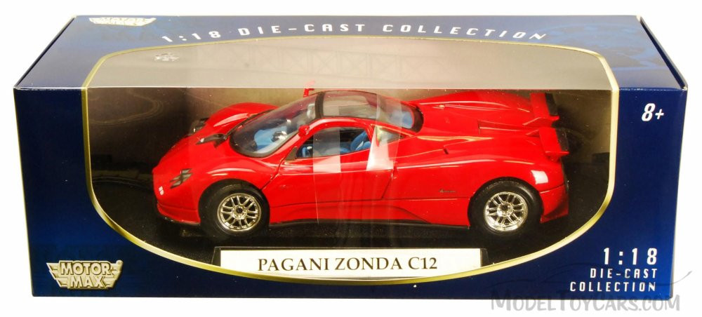 Pagani Zonda C12, Red - Motormax 73147 - 1/18 scale Diecast Model