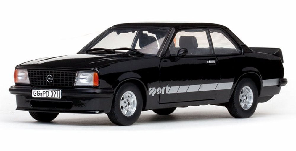 Opel Ascona Sport, Black - Sun Star 5391 - 1/18 Scale Diecast