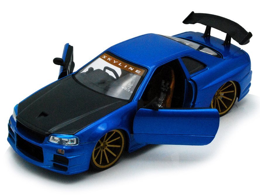 Nissan Skyline GT-R, Blue/Black - Jada Toys Bigtime Kustoms 92356