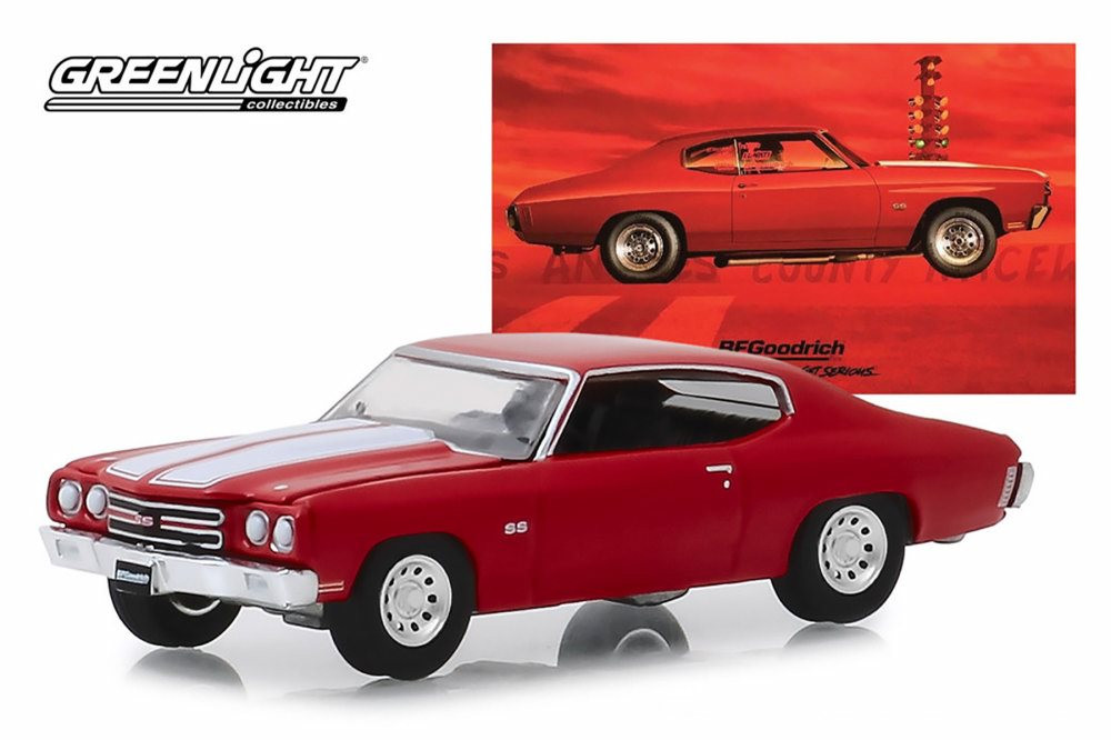 1970 Chevy Chevelle SS 454, Red - Greenlight 30061/48 - 1/64 scale Diecast Model Toy Car