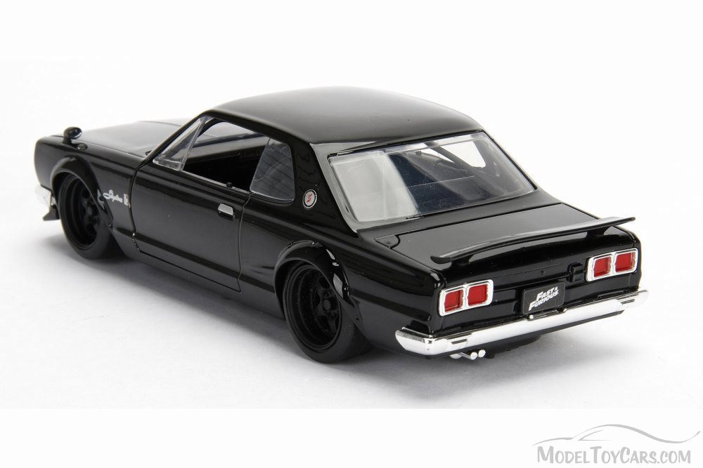 1971 Nissan Brian's Skyline 2000 GT-R, Black - Jada 99793 - 1/24 Scale Diecast Model Toy Car