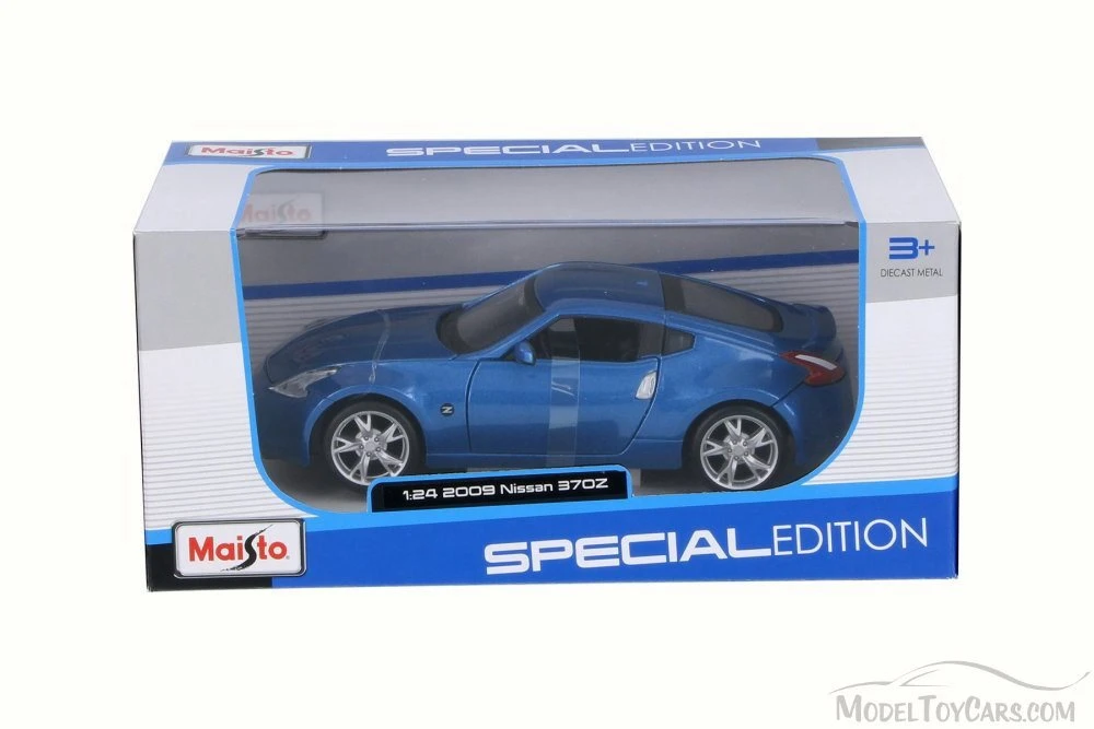 2009 Nissan 370Z, Blue - Maisto 31200 - 1/24 Scale Diecast Model Toy Car