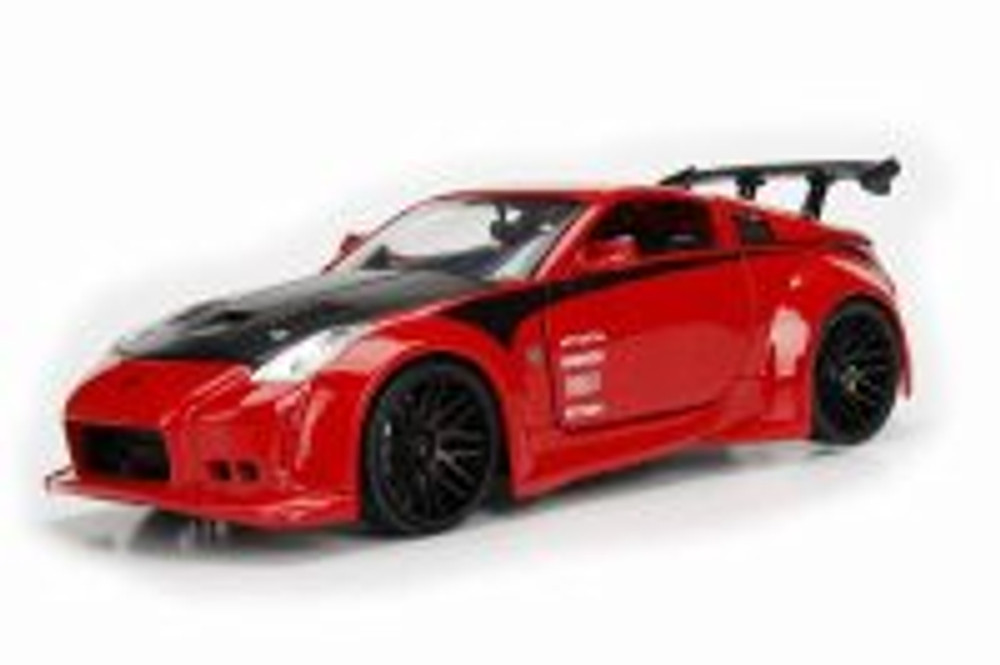 2003 Nissan 350Z Hard Top, Red - Jada 99112DP1 - 1/24 Scale Diecast Model Toy Car