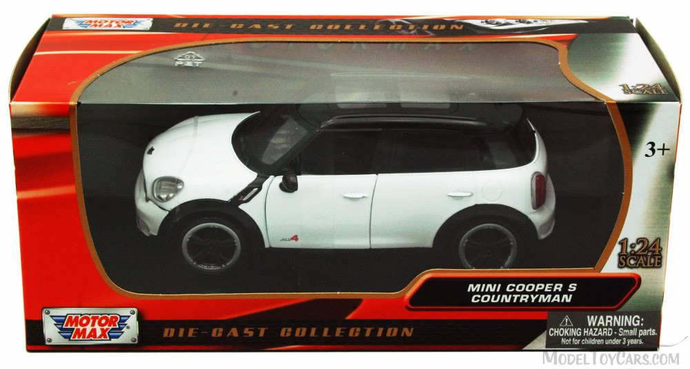 Mini Cooper S Countryman, White with Black Roof - Motormax 73353