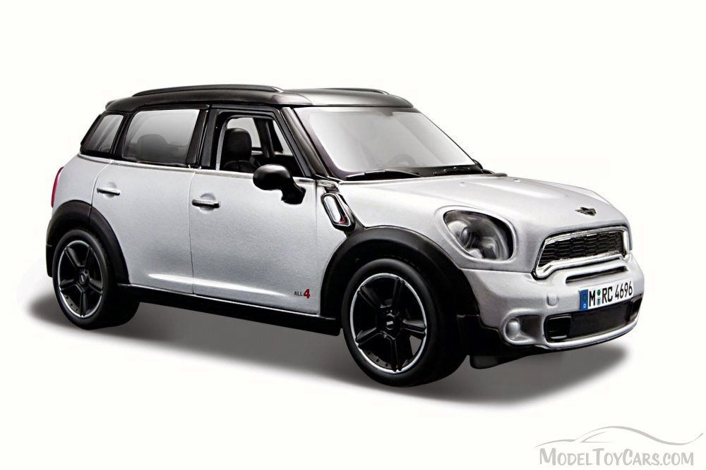 Mini Cooper Countryman with Sunroof, Silver - Maisto 31273SV - 1/24 Scale Diecast Model Toy Car