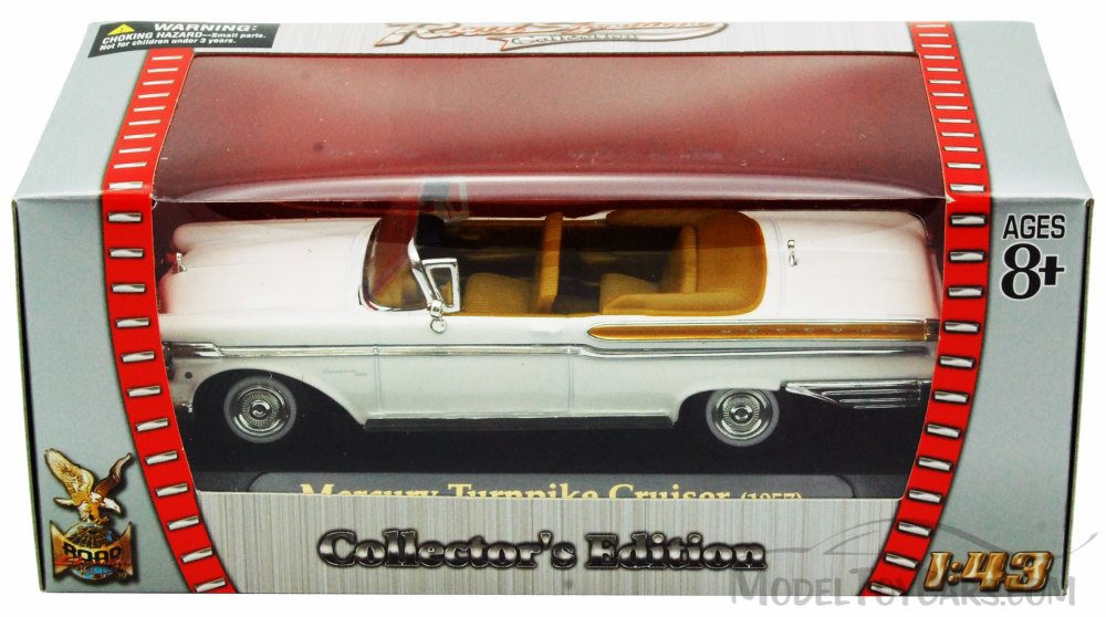 1957 Mercury Turnpike Cruiser Convertible, White - Yatming 94253