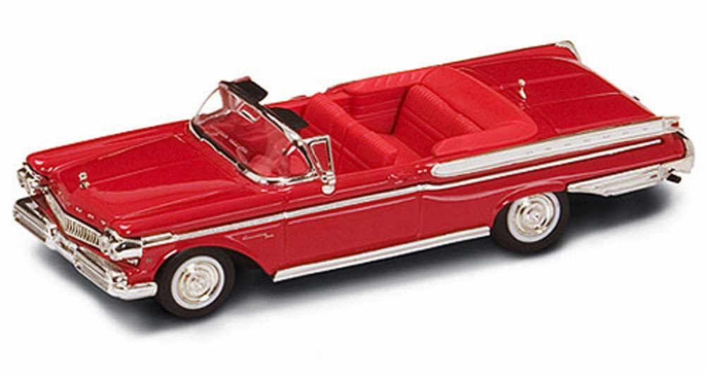 1957 Mercury Turnpike Cruiser Convertible, Red - Yatming 94253 - 1/43 Scale Diecast Model Toy Car