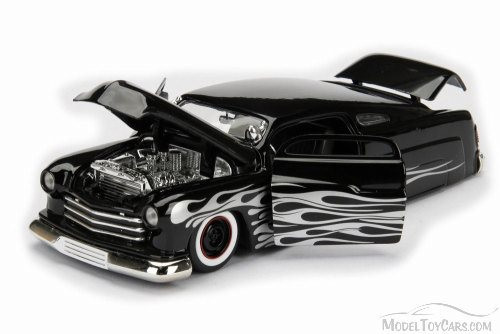1951 Mercury Hard Top, Black w/ Flames - Jada 99062DP1 - 1/24