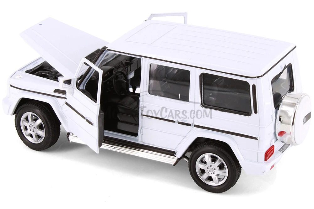 Mercedes-Benz G Class Wagon Hard Top, White - Welly 24012/4D - 1/24 scale Diecast Model Toy Car