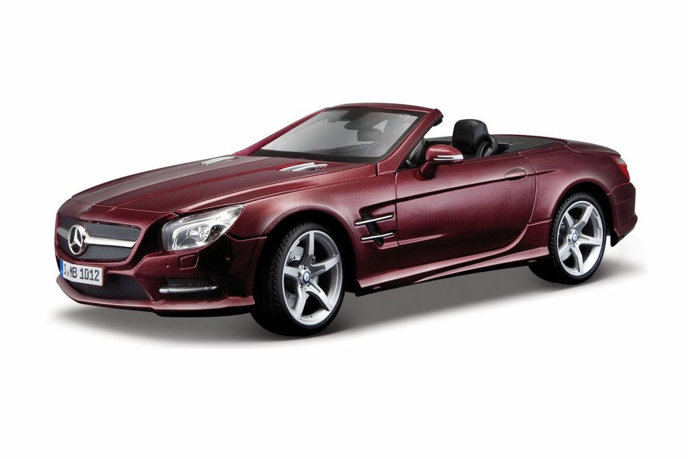 2012 Mercedes-Benz SL 500 Convertible, Burgundy - Maisto