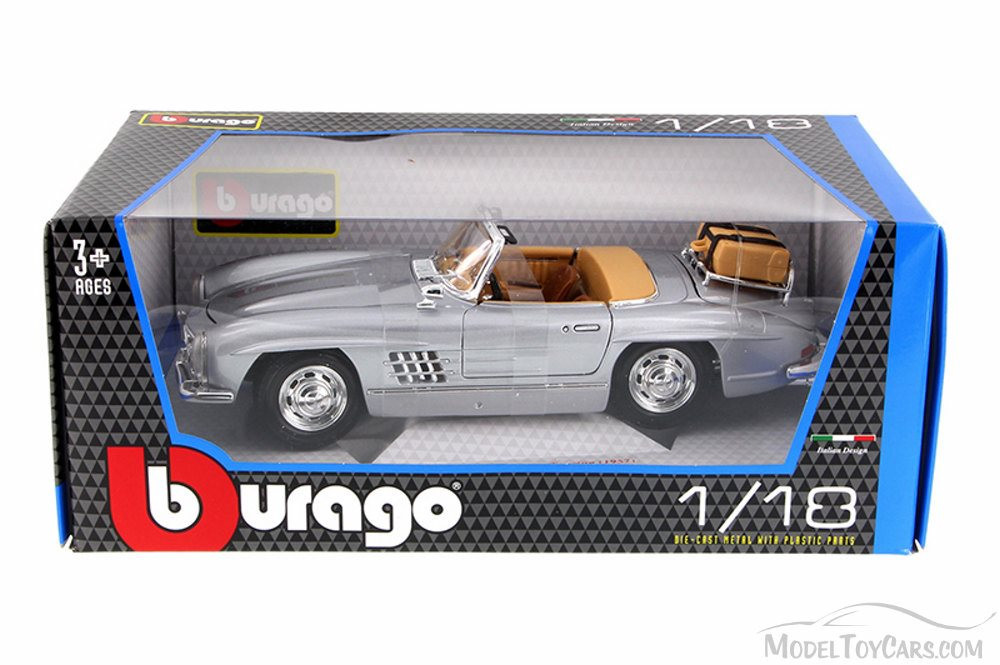 1957 Mercedes-Benz 300 SL Convertible, Silver - Bburago