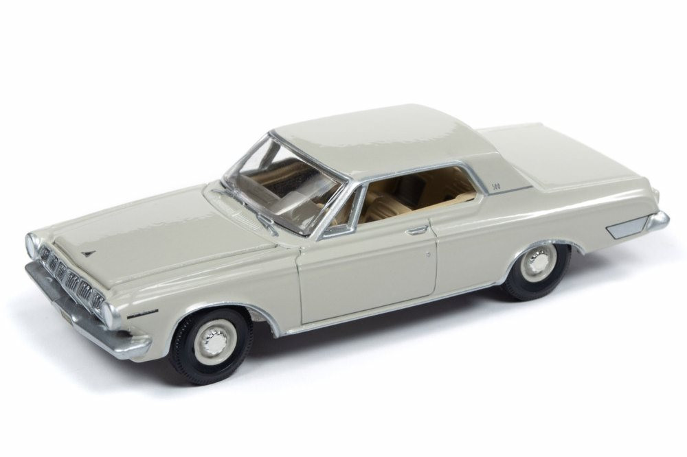 1963年モデル クリーム色ミニカー 1963 Dodge Polara 500 Max Wedge, Ivory - Auto World AW64212/12A