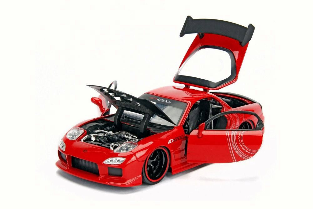1993 Mazda RX-7, Red - Jada 30344DP1 - 1/24 Scale Diecast Model