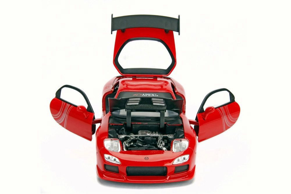 1993 Mazda RX-7, Red - Jada 30344DP1 - 1/24 Scale Diecast Model