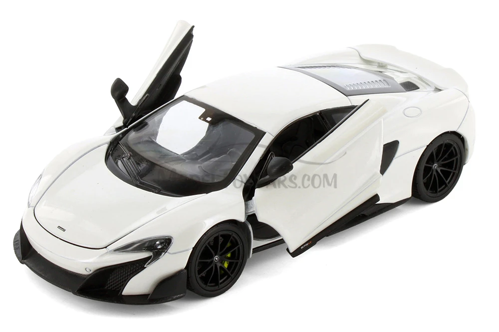 McLaren 675LT Coupe, White - Welly 24089W-WH - 1/24 Scale Diecast Model Toy Car