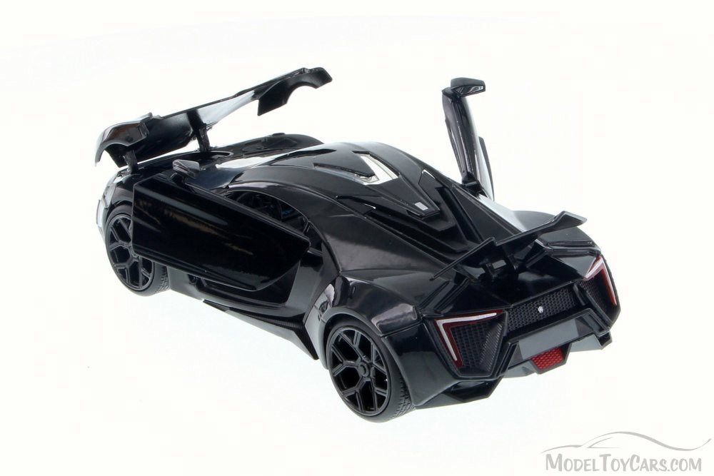 Lykan HyperSport, Black Gloss - JADA 98028 - 1/24 Scale Diecast Model Toy Car