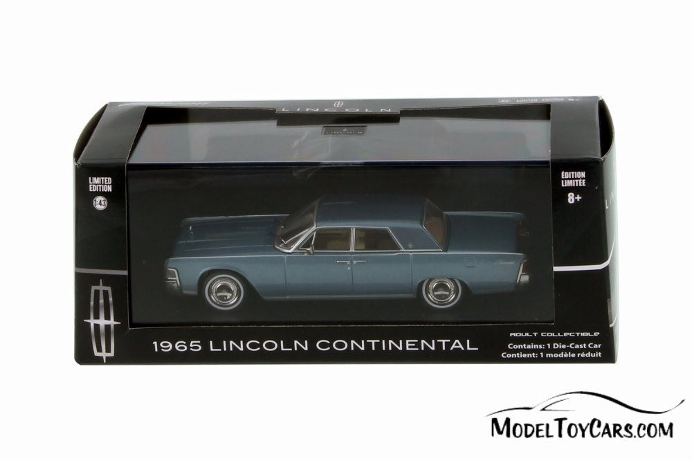 1965 Lincoln Continental Hard Top, Gray Metallic - Greenlight 86329 - 1/43 scale Diecast Model Toy Car