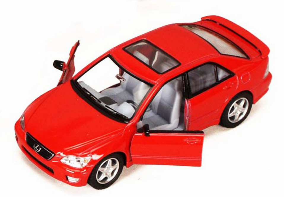 Lexus IS300, Red - Kinsmart 5046D - 1/36 scale Diecast Model Toy Car