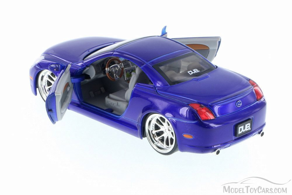 Lexus SC430, Blue - Jada 50989C - 1/24 Scale Diecast Model Toy Car