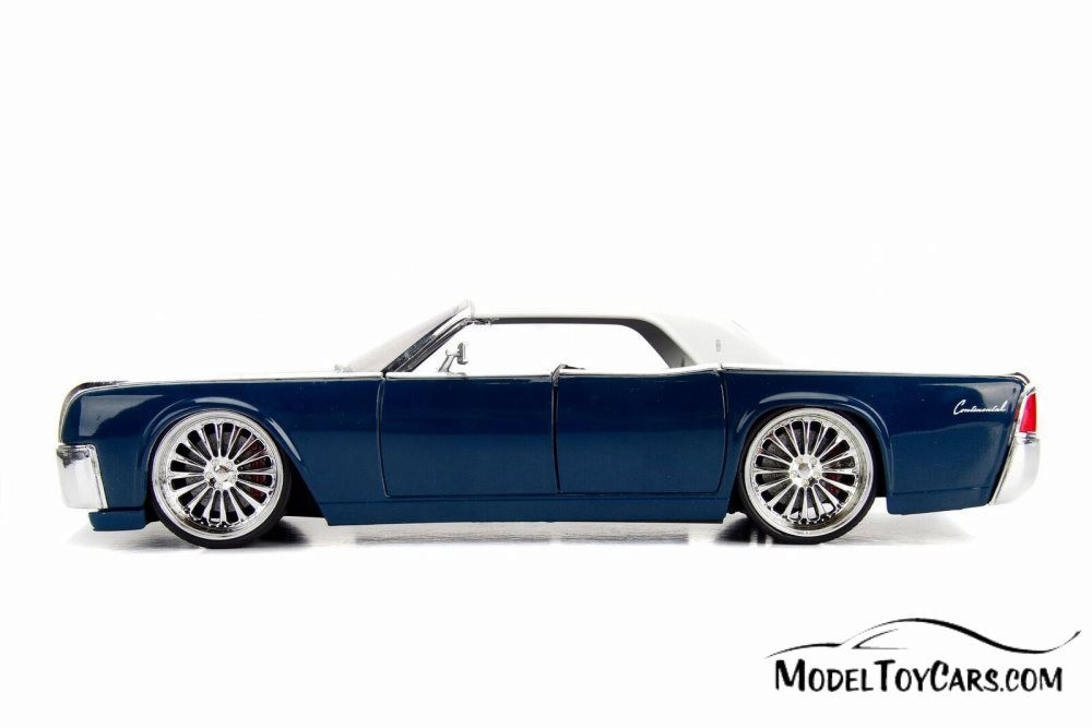 1963 Lincoln Continental Hard Top, Blue w/White - Jada 99553WA1 ...