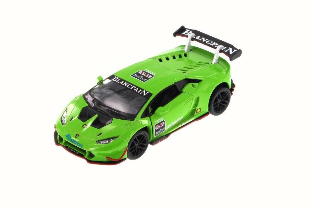 Lamborghini Huracan LP620-2 Super Trofeo, Green - Kinsmart 5389D - 1/36 Scale Diecast Model Toy Car