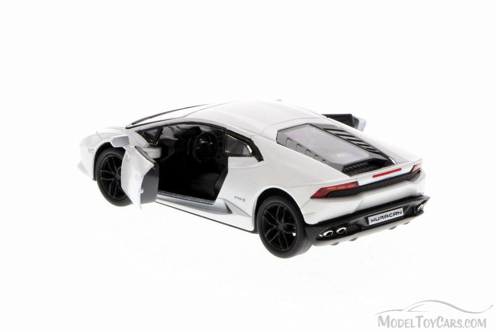 Lamborghini Huracan LP610-4, White - Kinsmart 5382D - 1/36 Scale Diecast Model Toy Car