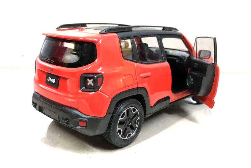 2017 Jeep Renegade Trailhawk, Orange w/ Black - Welly 24071W-OR
