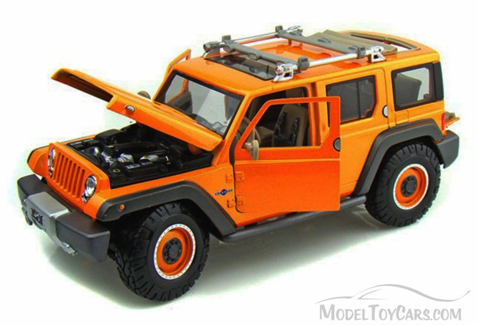 Maisto 1/18 Jeep Rescue Concept ミニカー Jeep Rescue Concept Orange 1/18 Diecast Model Car by Maisto