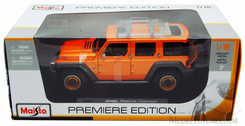 Jeep Rescue Concept SUV, Orange - Maisto Premiere 36699 - 1/18
