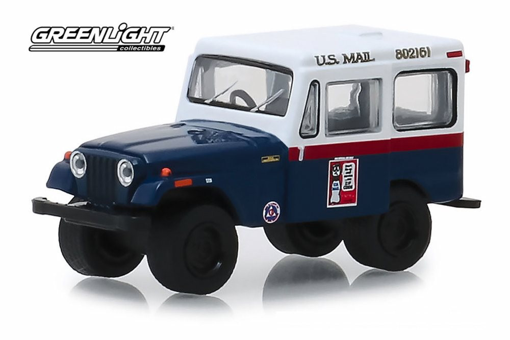 1974 Jeep DJ-5, United States Mail Civil Defense - Greenlight 30070/48 - 1/64 scale Diecast Model Toy Car