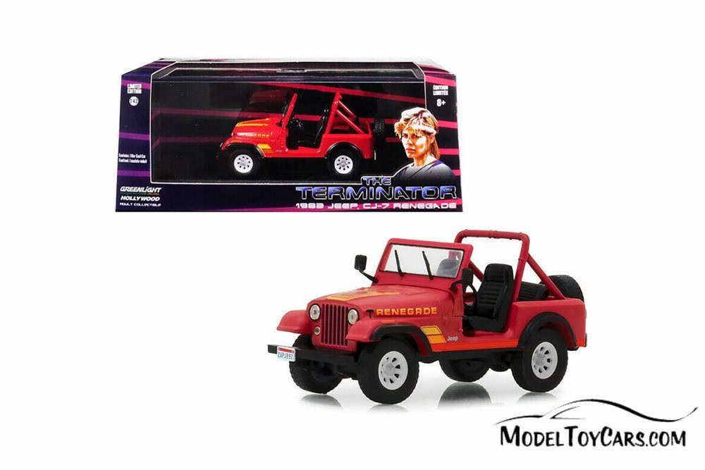 1983 Jeep CJ-7 Renegade, The Terminator - Greenlight 86533 - 1/43 scale Diecast Model Toy Car