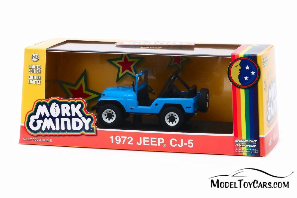 1972 Jeep CJ-5, Mork & Mindy  - Greenlight 86570 - 1/43 scale Diecast Model Toy Car