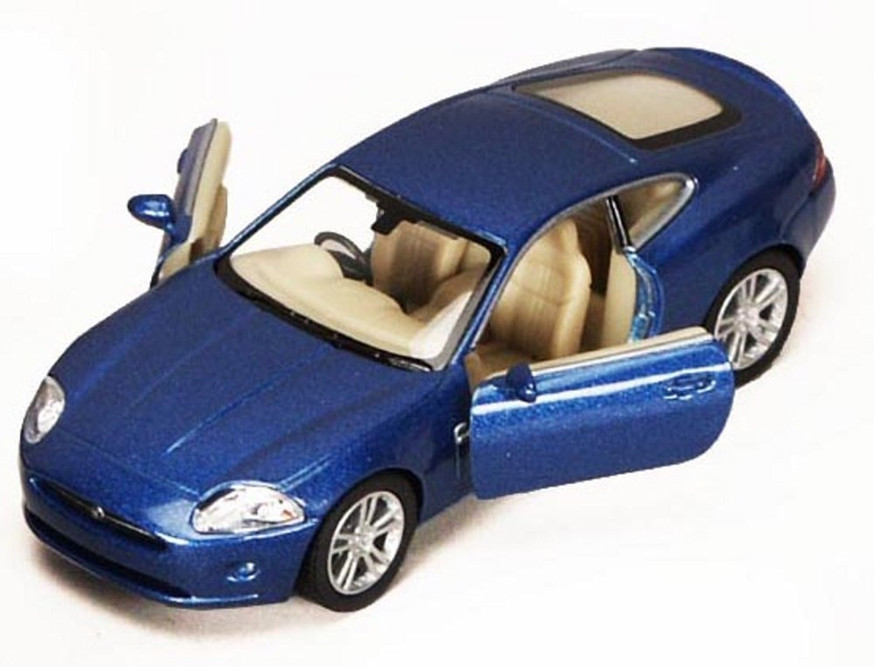 Jaguar XK Coupe, Blue - Kinsmart 5321D - 1/38 scale Diecast Model Toy Car (Brand New, but NOT IN BOX)